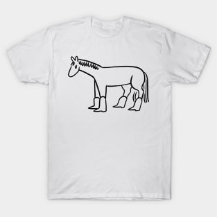 Horse in Boots T-Shirt